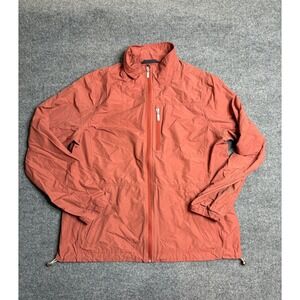 L.L. Bean Jacket Women Large Red Lightweight Windbreaker Hiking Camping 503270